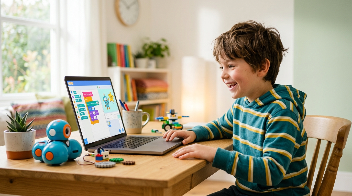 Kids learning to code